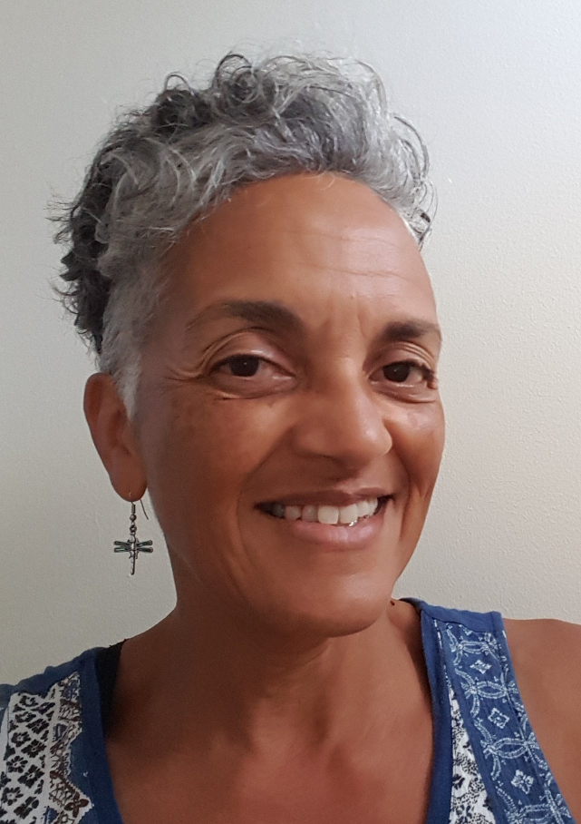 woman looking at camera