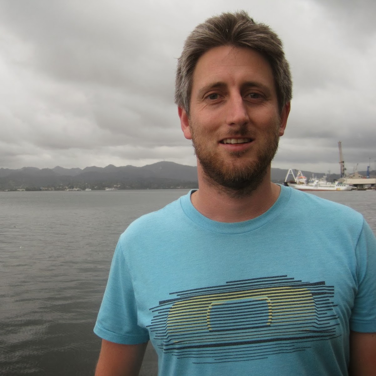 man looking at camera